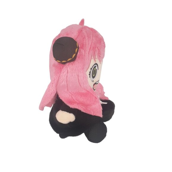 Spy X Family Anya Forger Pink Plush Doll With Black Dress & Tag - Picture 3 of 4